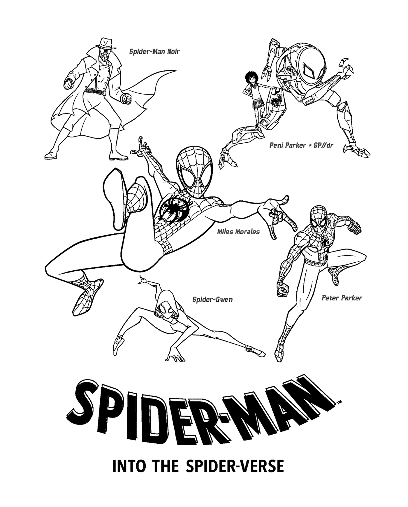  Spinnen-Mann-Gruppe 