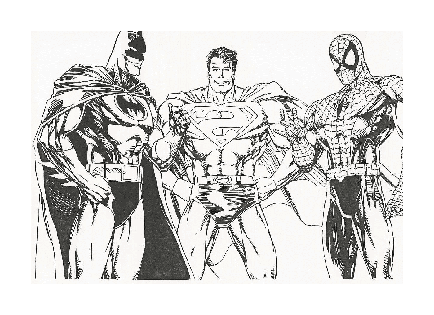  Superheroes together 