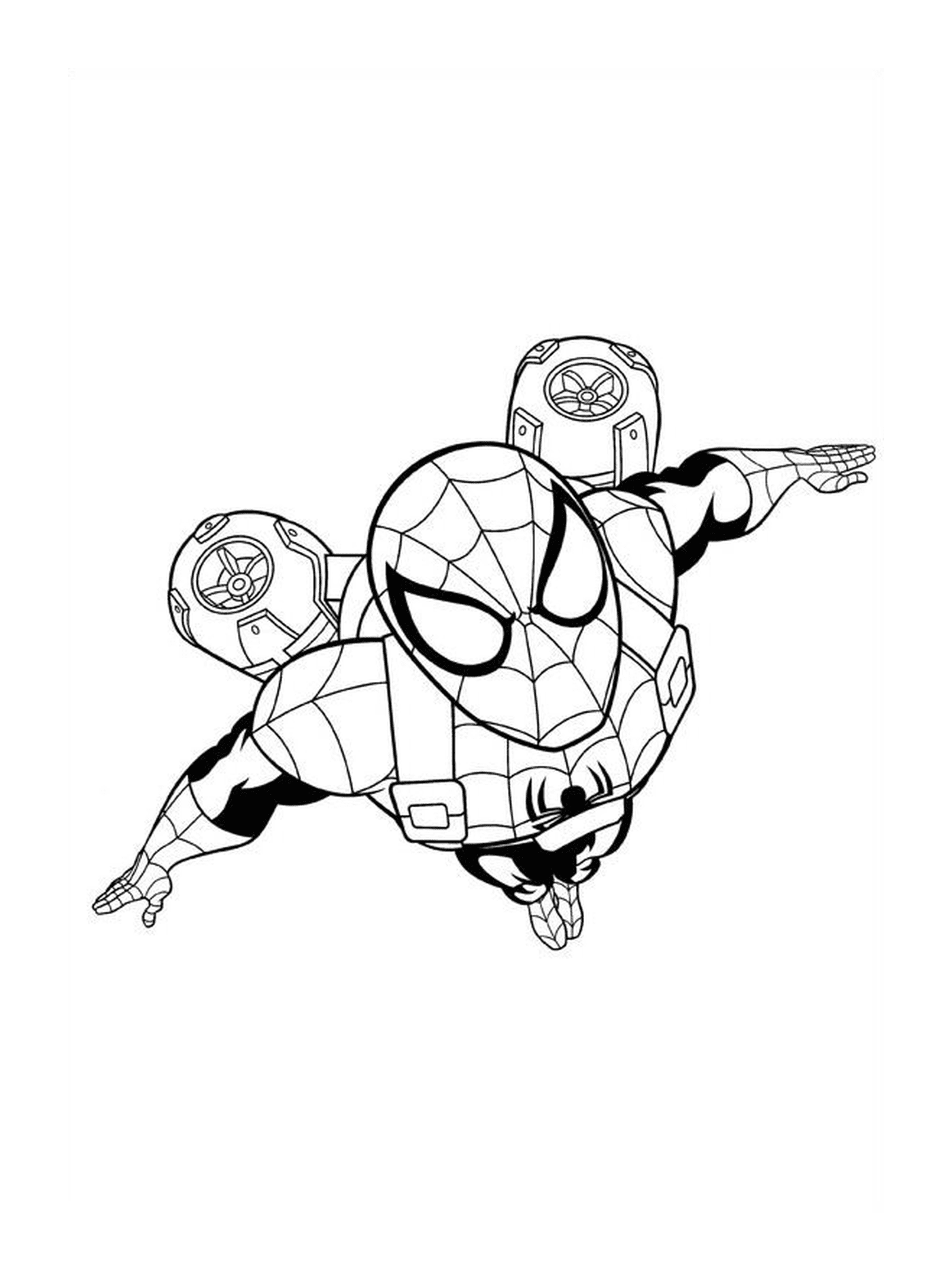  Spiderman im freien Druck 