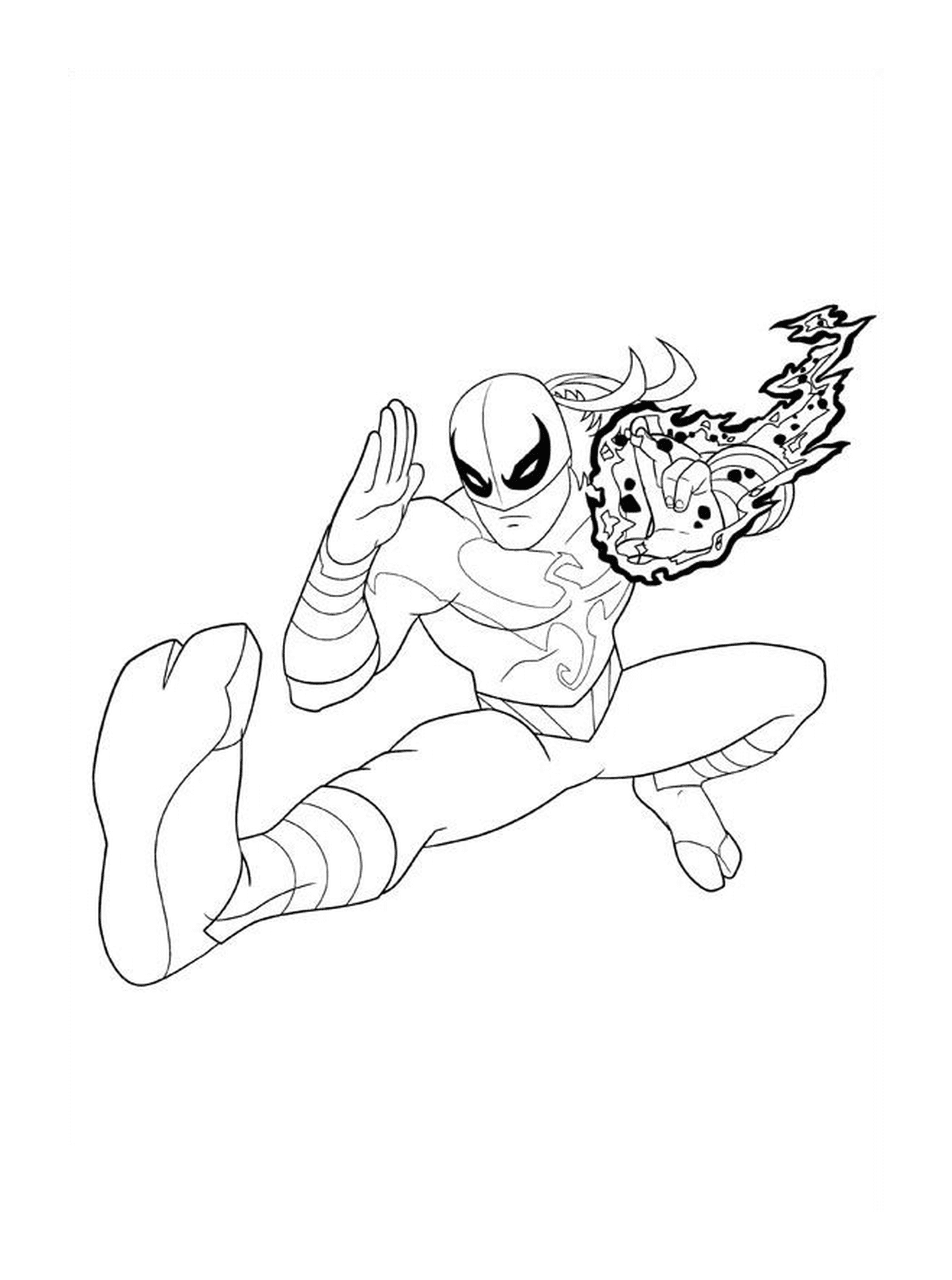 Spiderman último con Puño de Hierro 