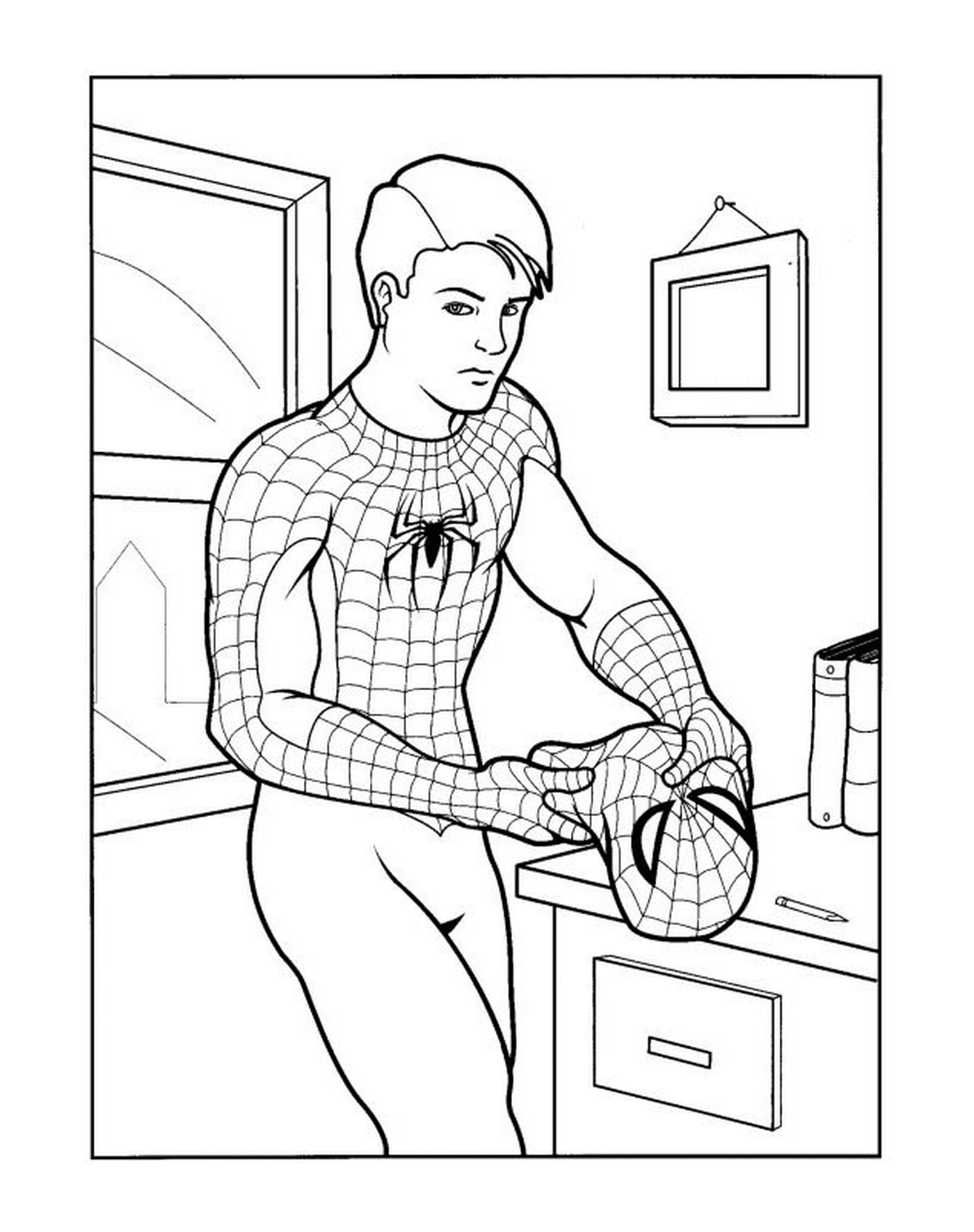  Peter Parker turns into Spiderman 