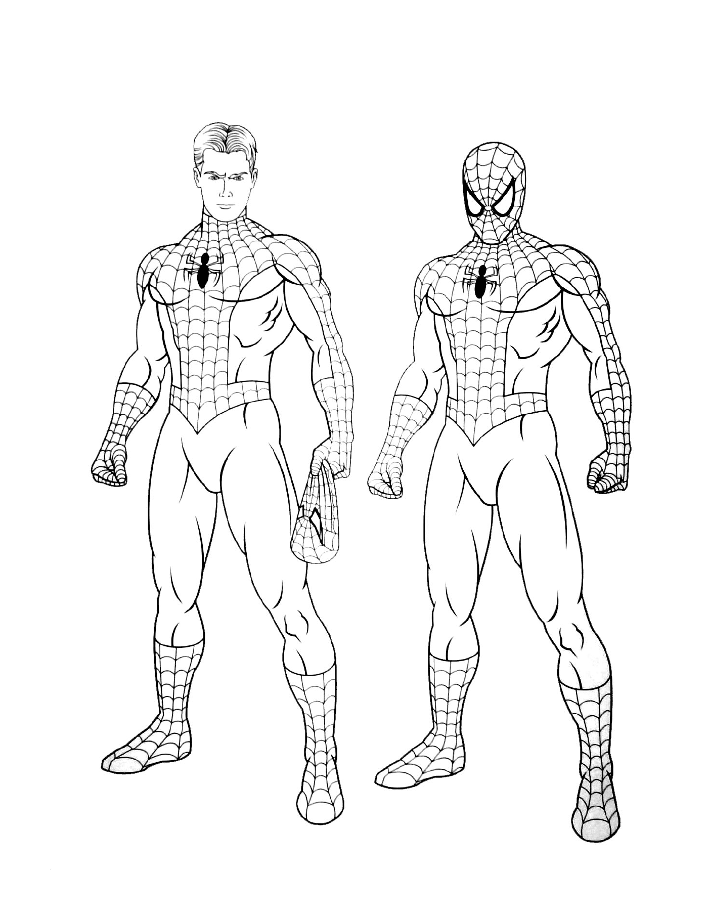  Mann in Spidermans Kostüm 