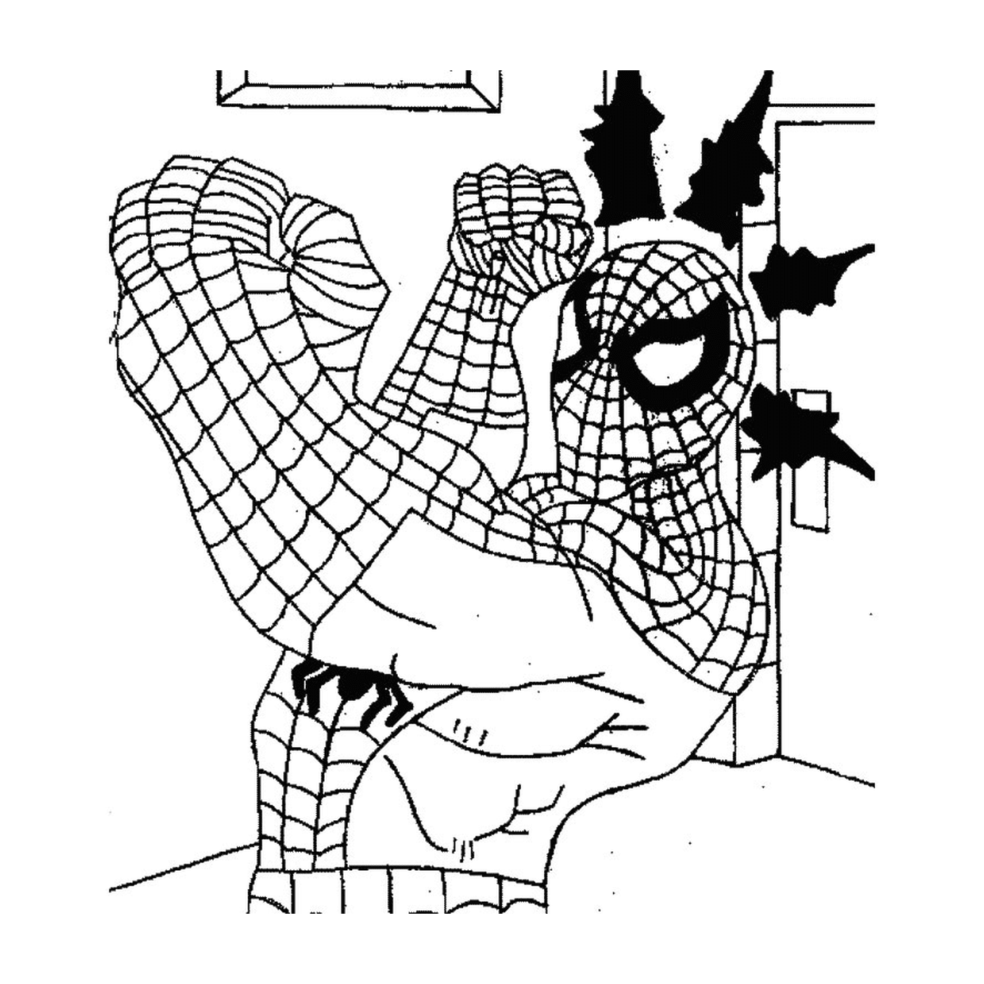  Человек-паук делает джеб 