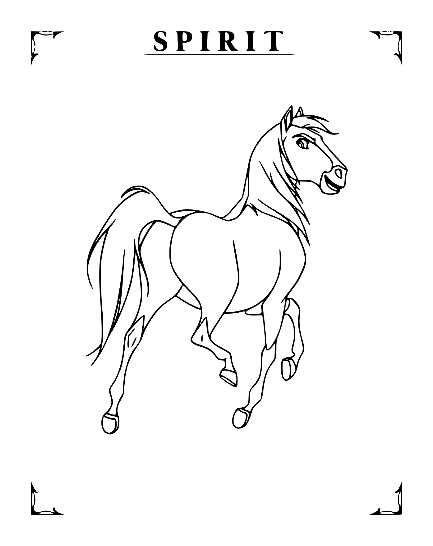  Horse Spirit, plains stallion 