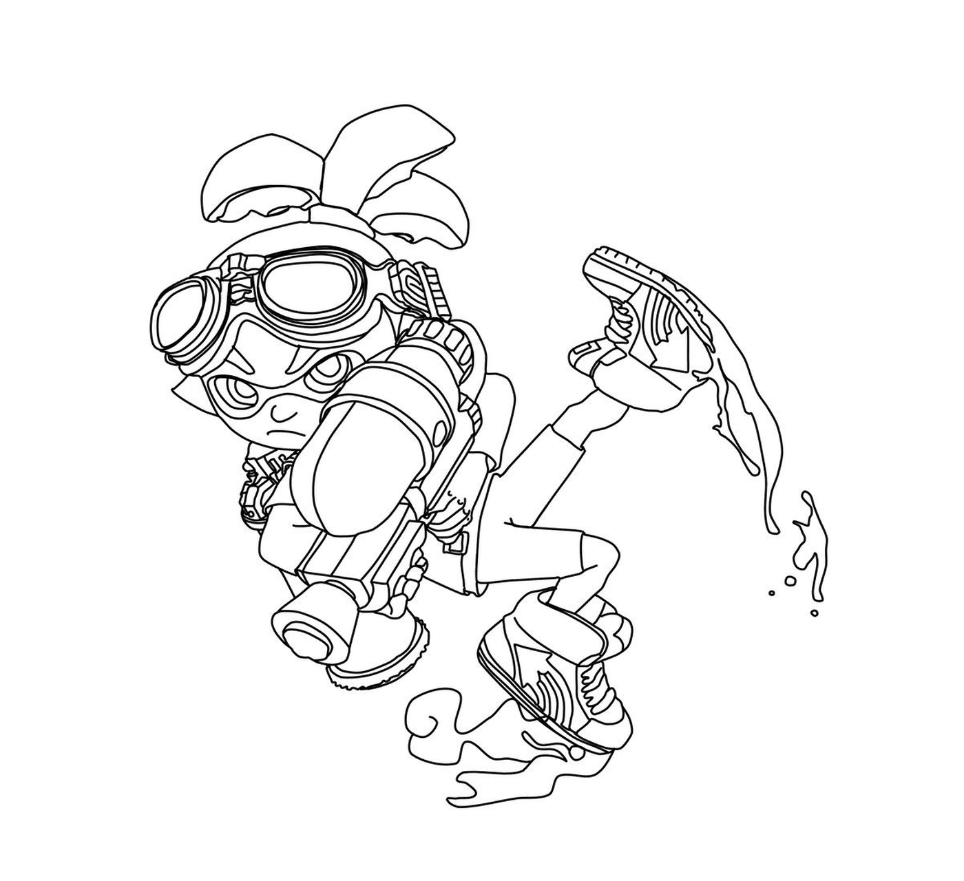  Splatoon, Inkling Boy in diving suit 