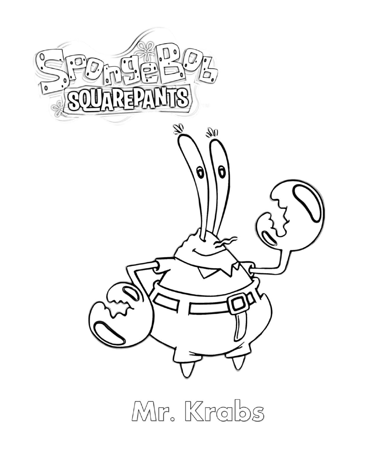  Mr. Krabs, ein Zeichentrickfigur 