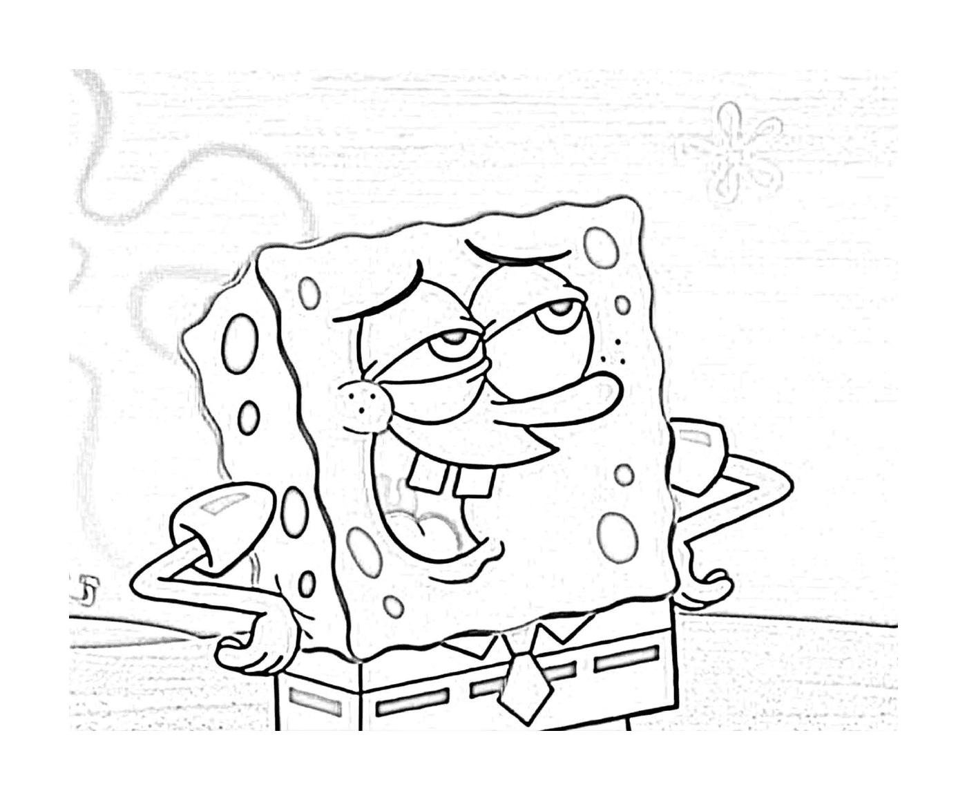  Spongebob, a cartoon character 