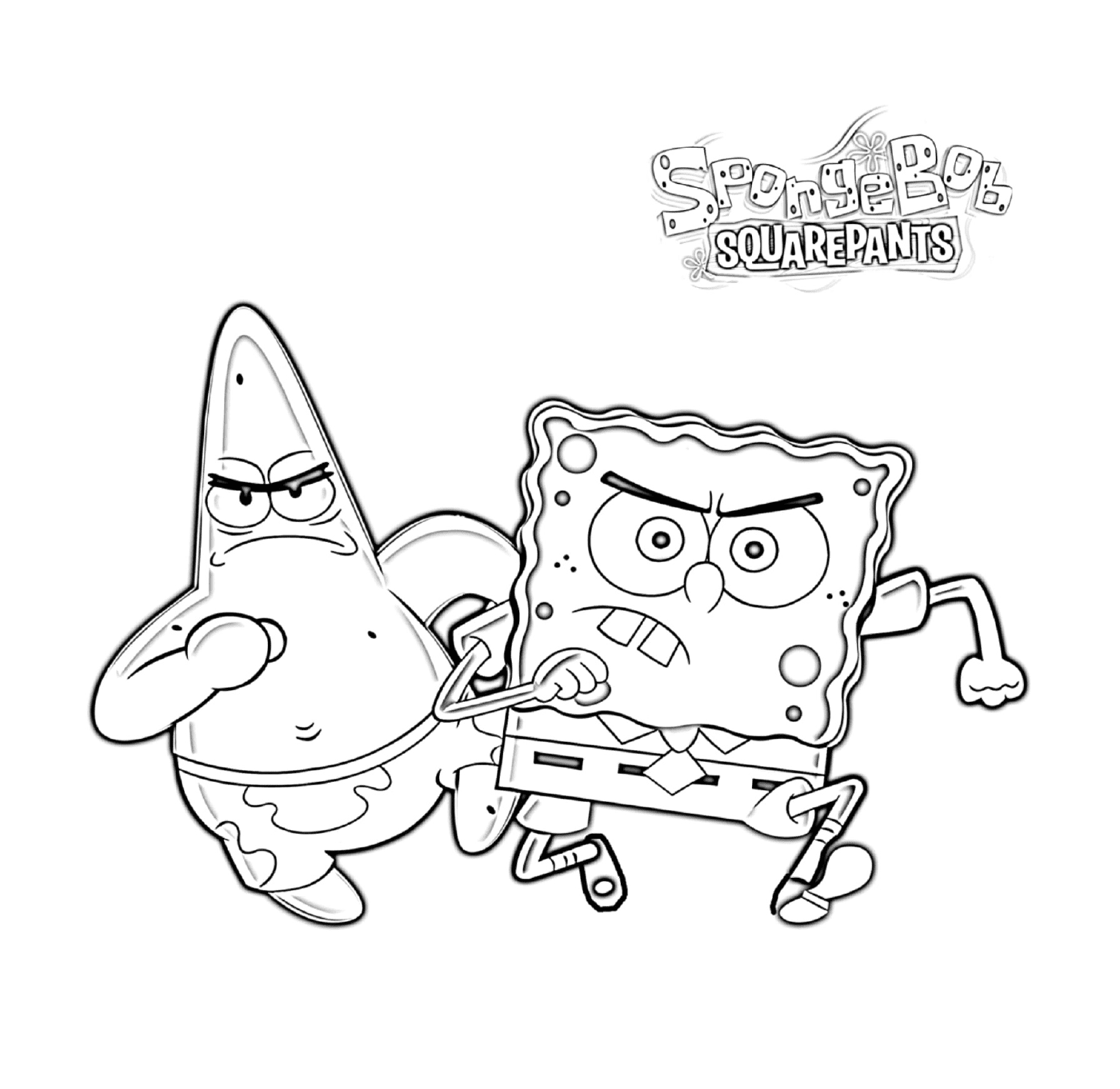  Spongebob and Patrick furious 