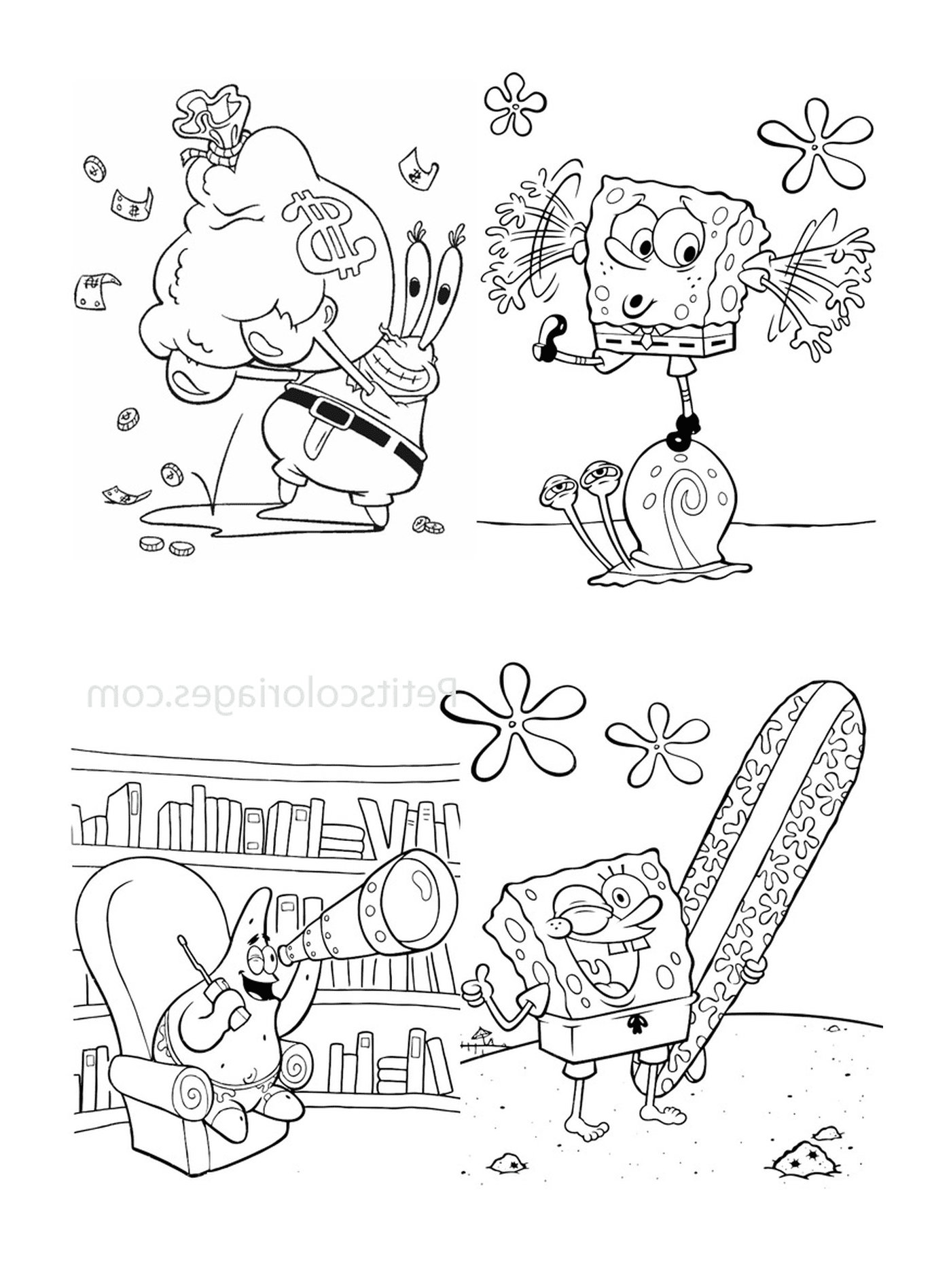  A set of drawings for children to color 