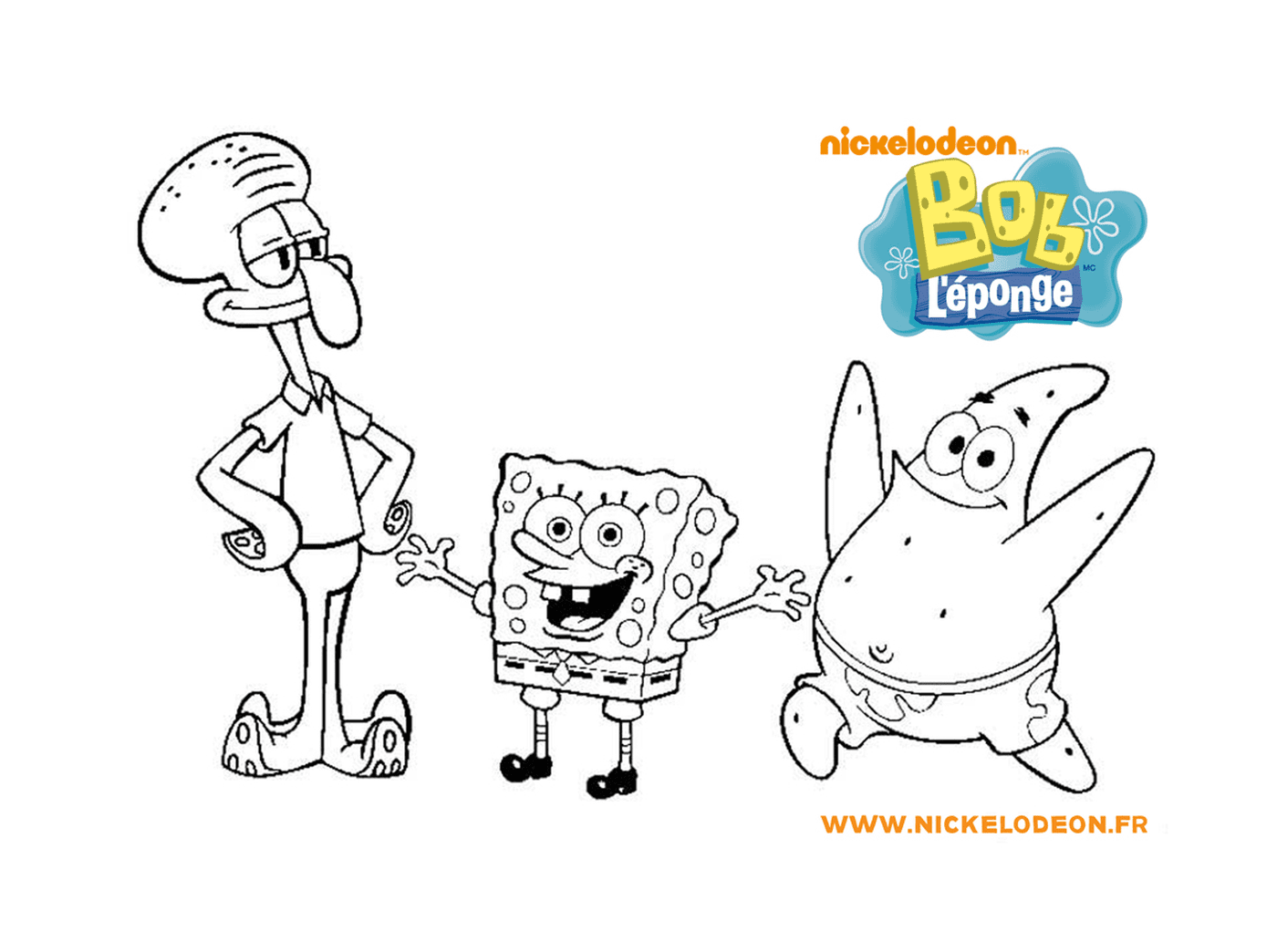  Spongebob and his friends 