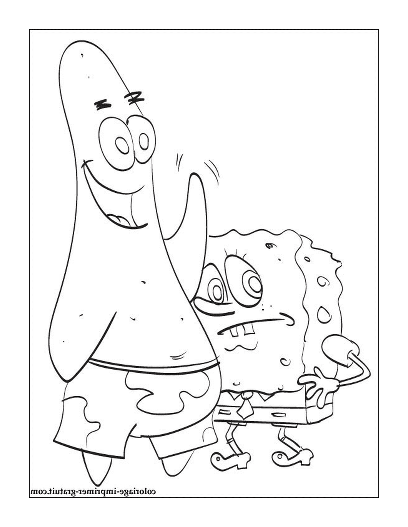  Spongebob and Patrick 
