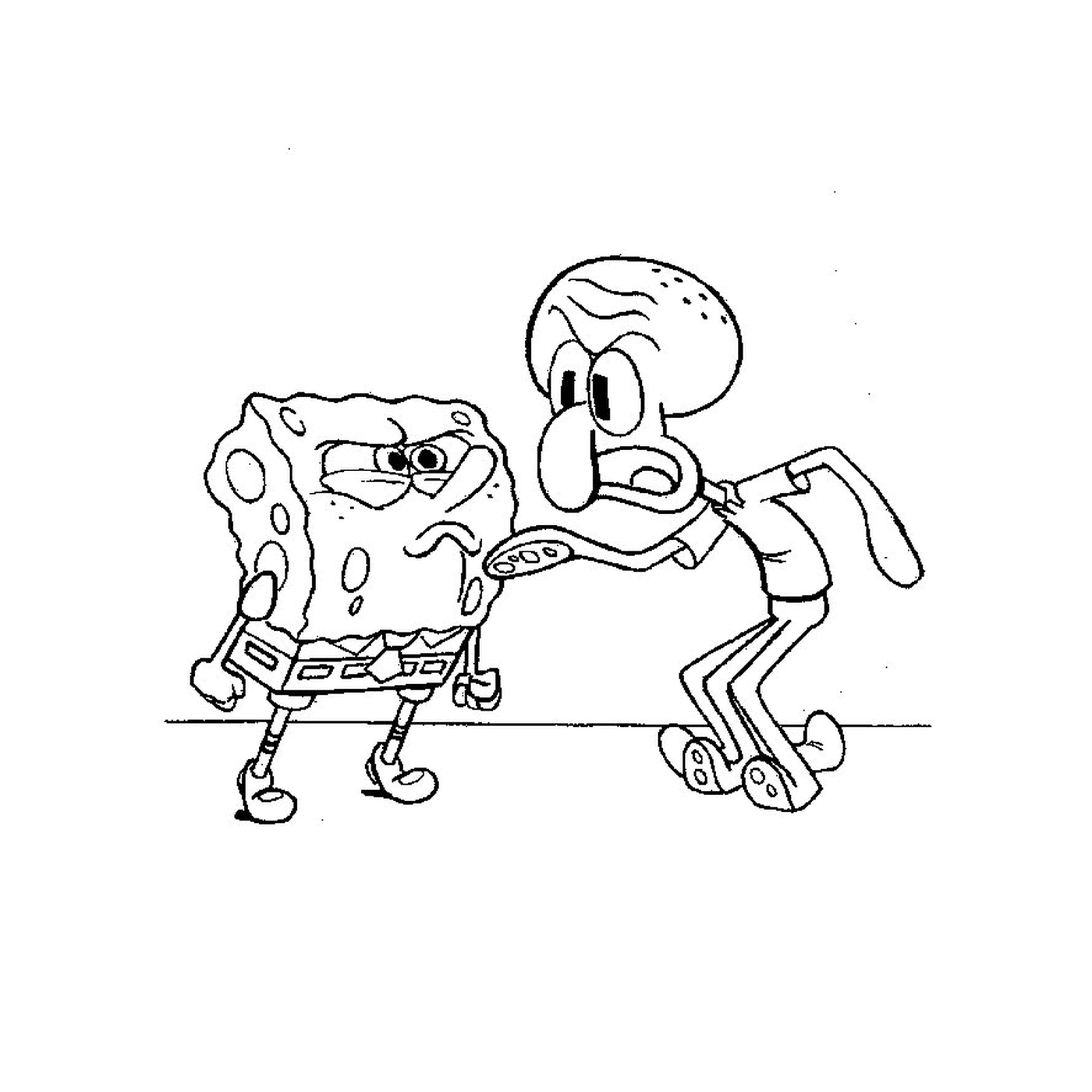  Spongebob and Carlo Tentacles 