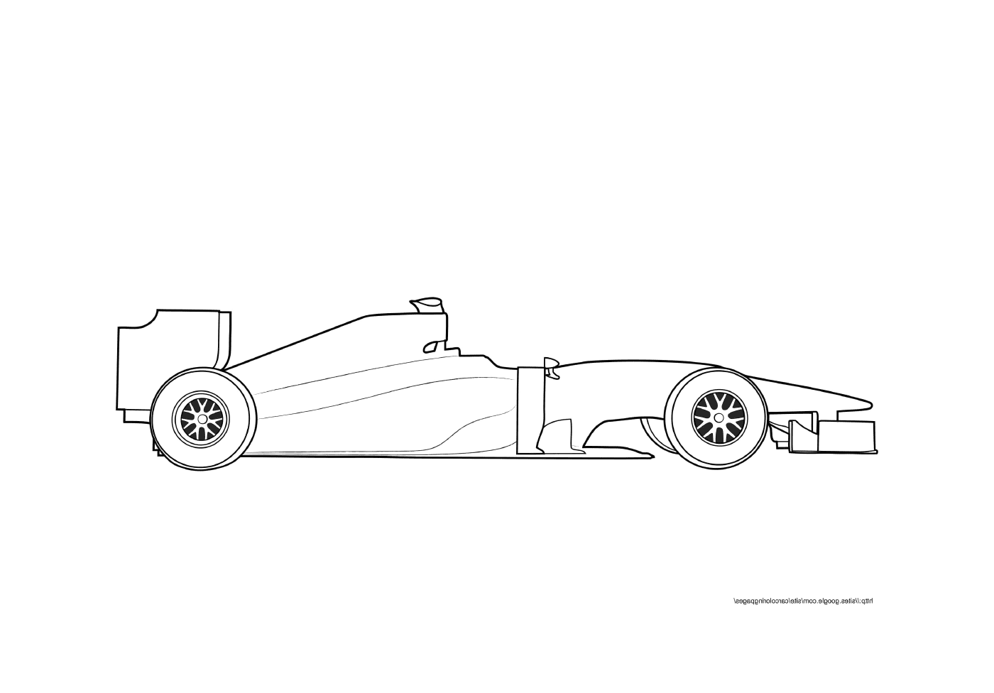  Etichetta bianca per auto sportiva F1 