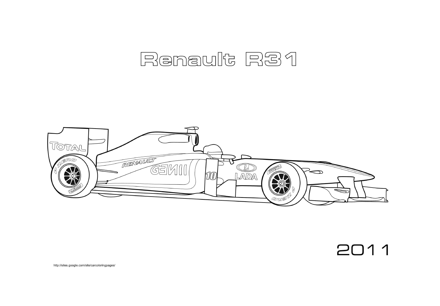  Спорт F1 Renault R31 2011 