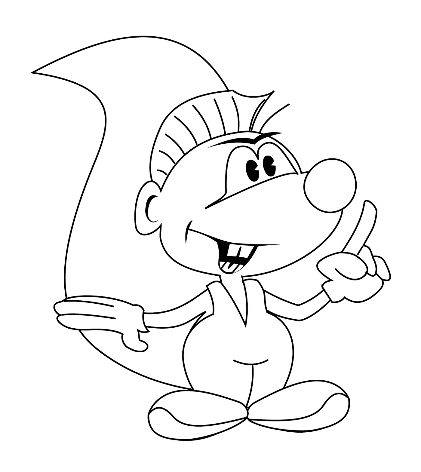  The squirrel in cartoon version 