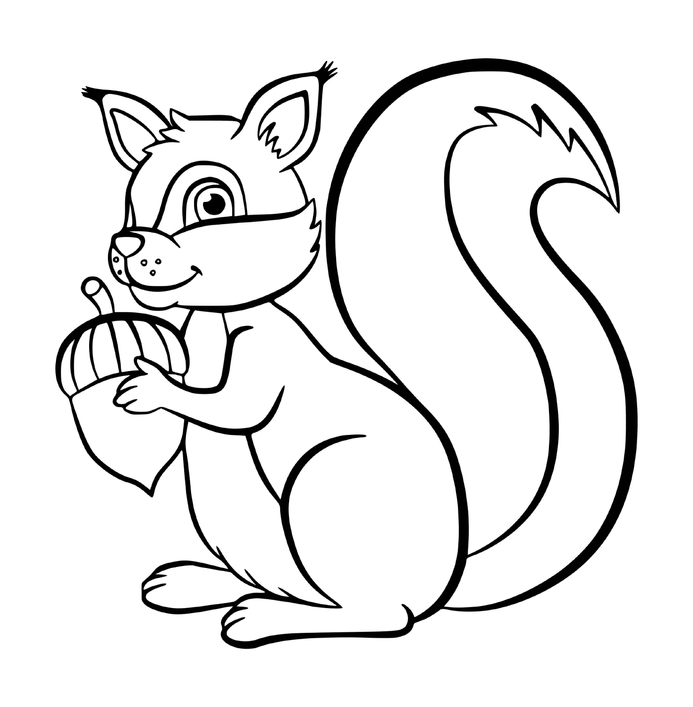  The squirrel (animated drawing) 