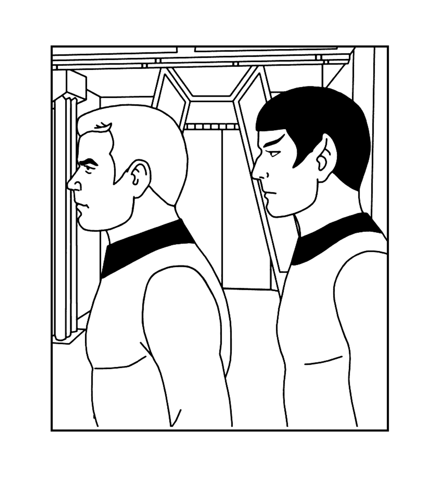  Spock and Kirk by Star Trek 