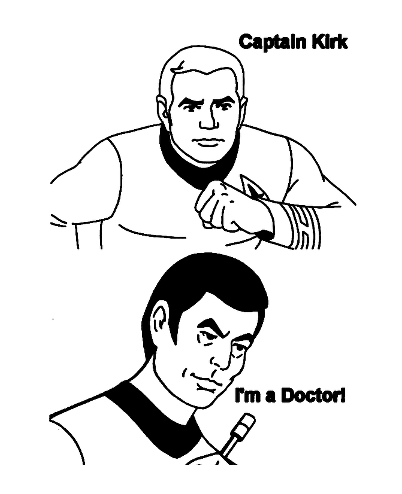  Captain Kirk and Dr Star Trek 