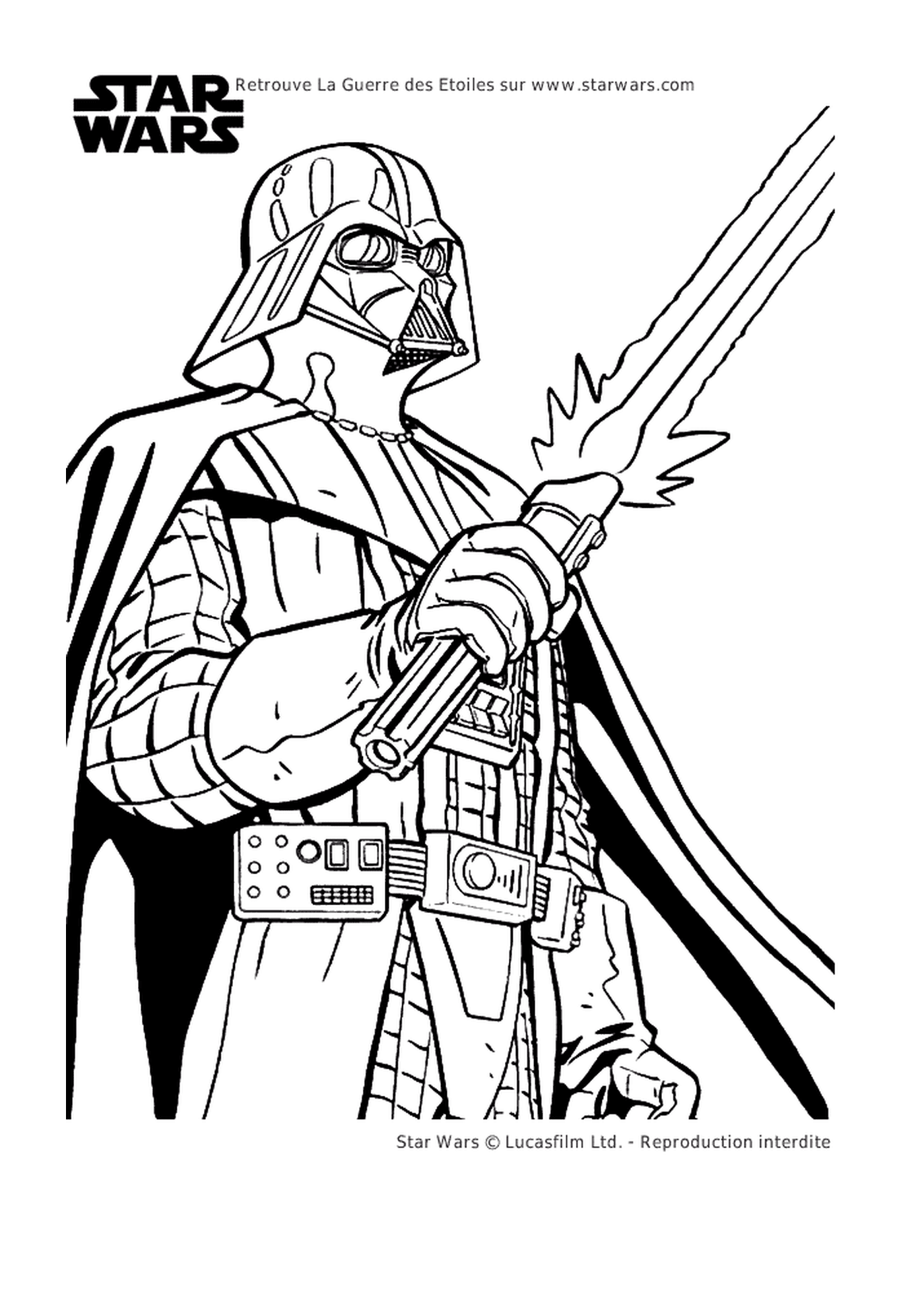  Darth Vader blandiendo una espada 