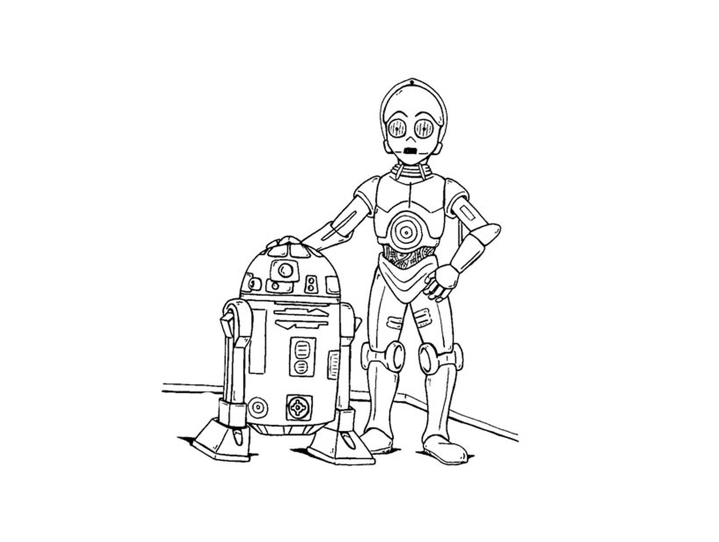  Знаменитость R2-D2 и C-3PO 