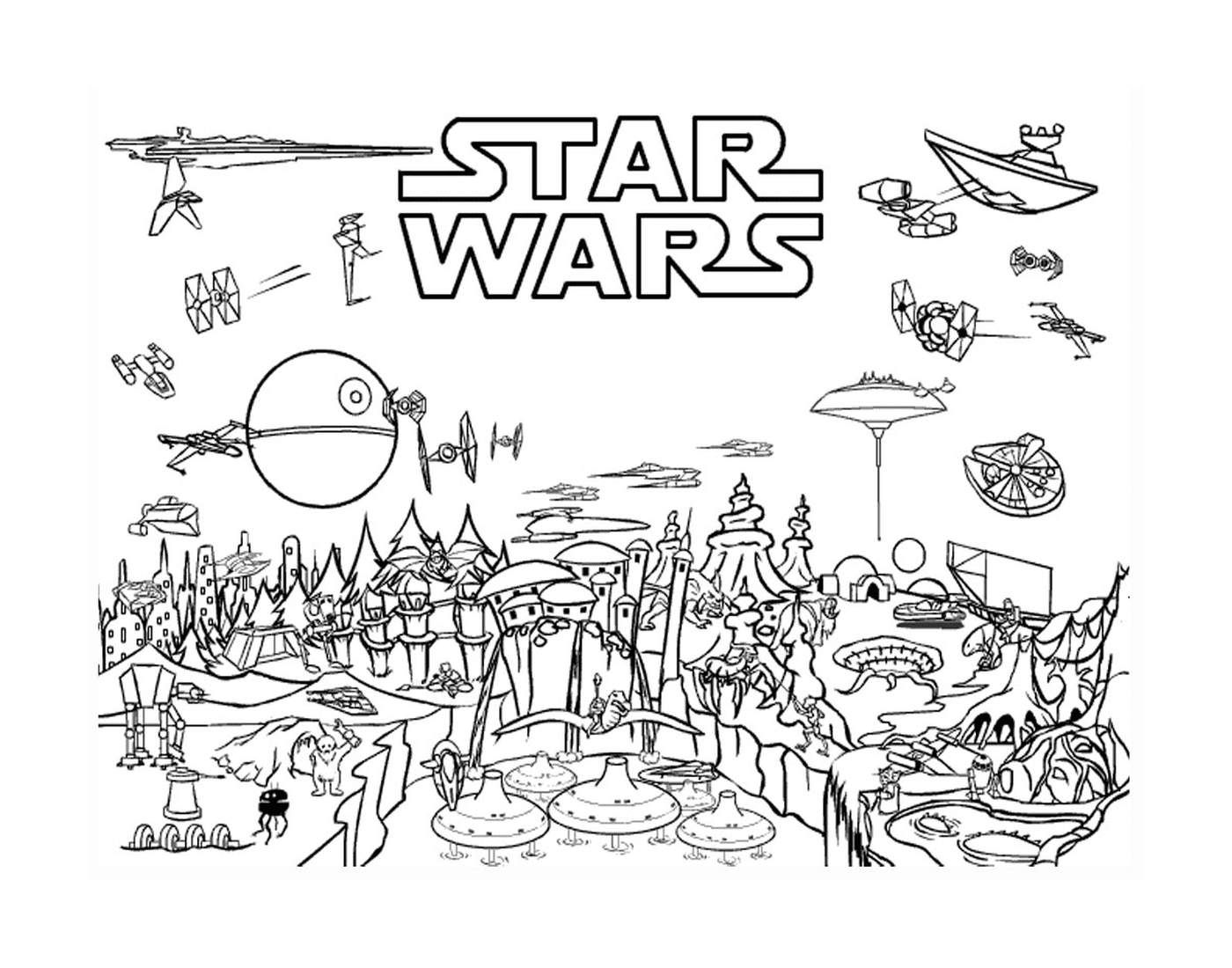  Dibujo a imprimir de Star Wars 