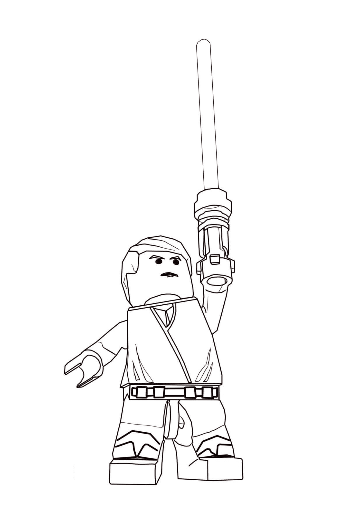  Lego Star Wars personaje con una espada láser 