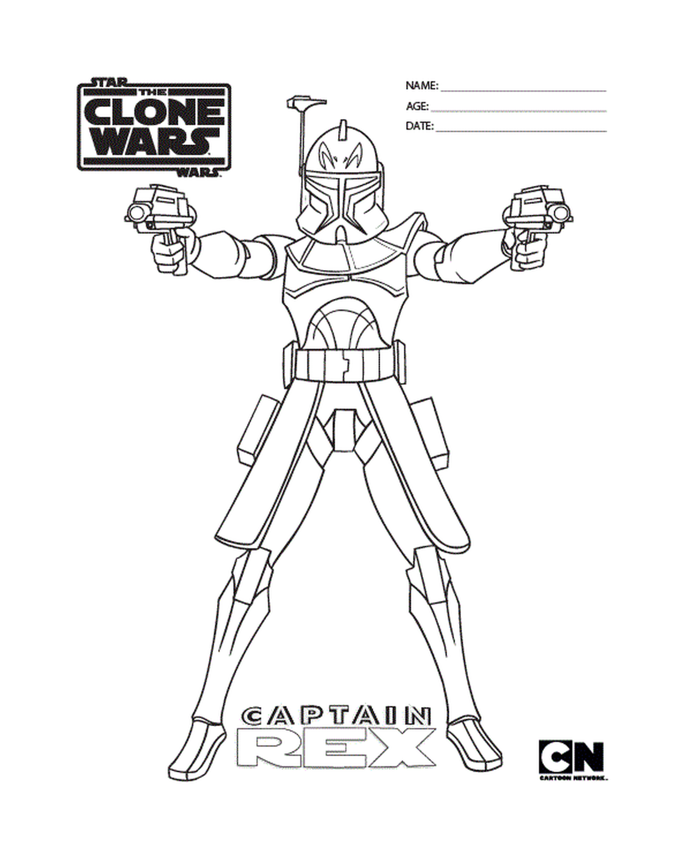  Star Wars character holding two pistols 