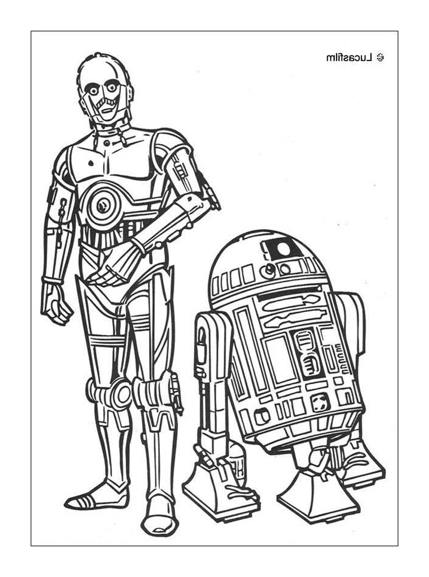  R2D2 and C3PO, companions 