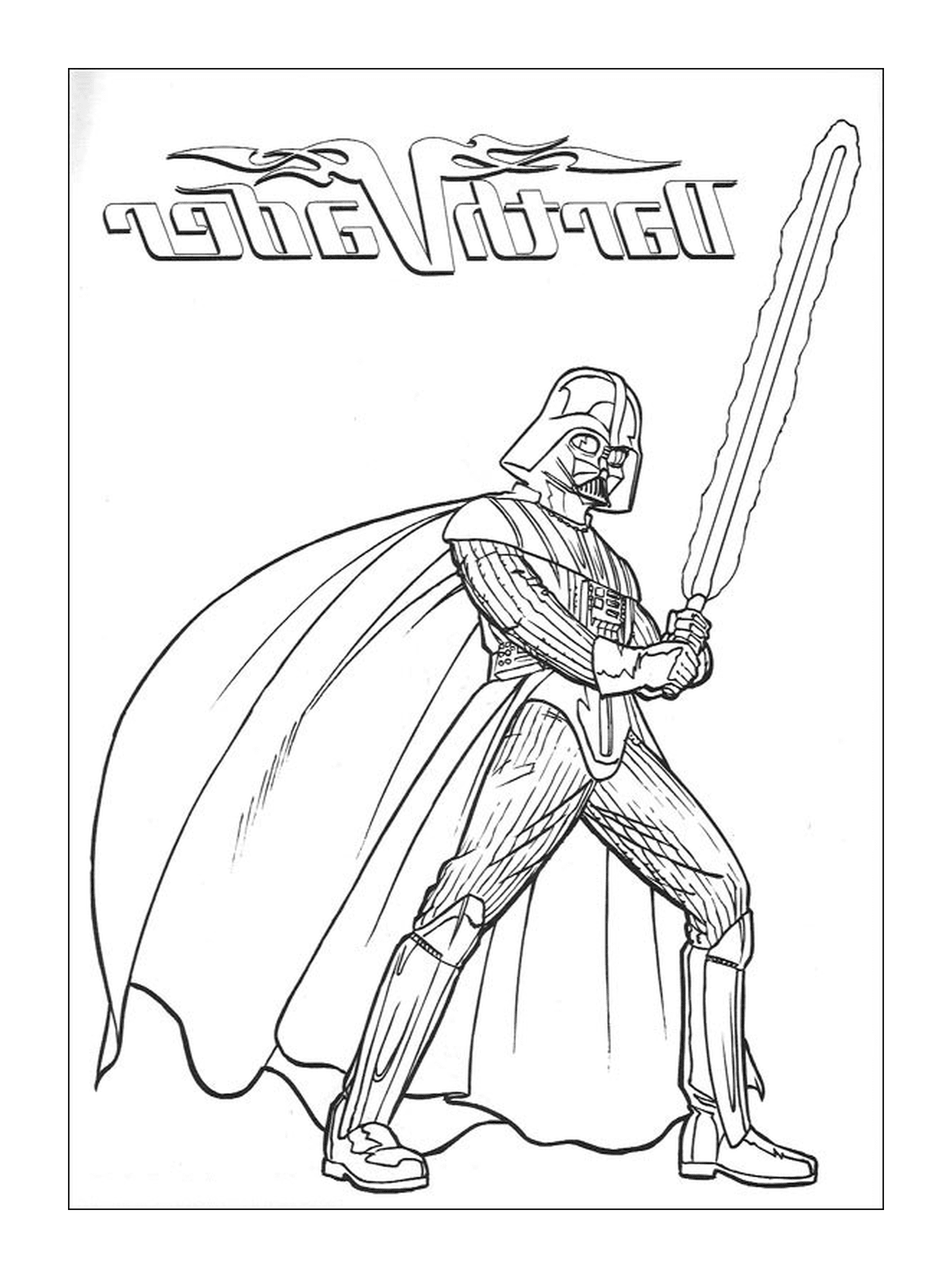  Vader scuro con sabre laser 