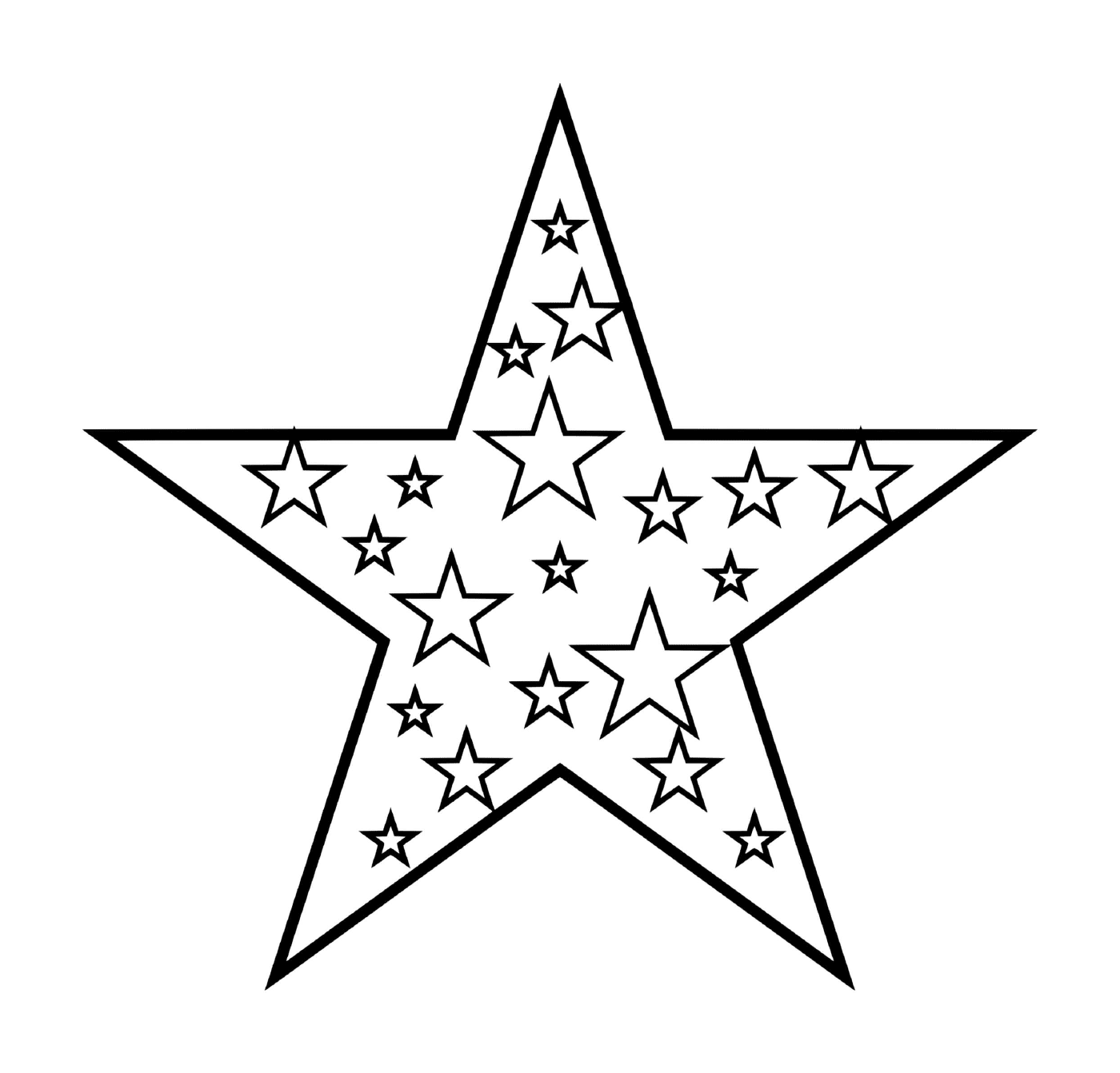  Una estrella rodeada de otras estrellas brillantes 