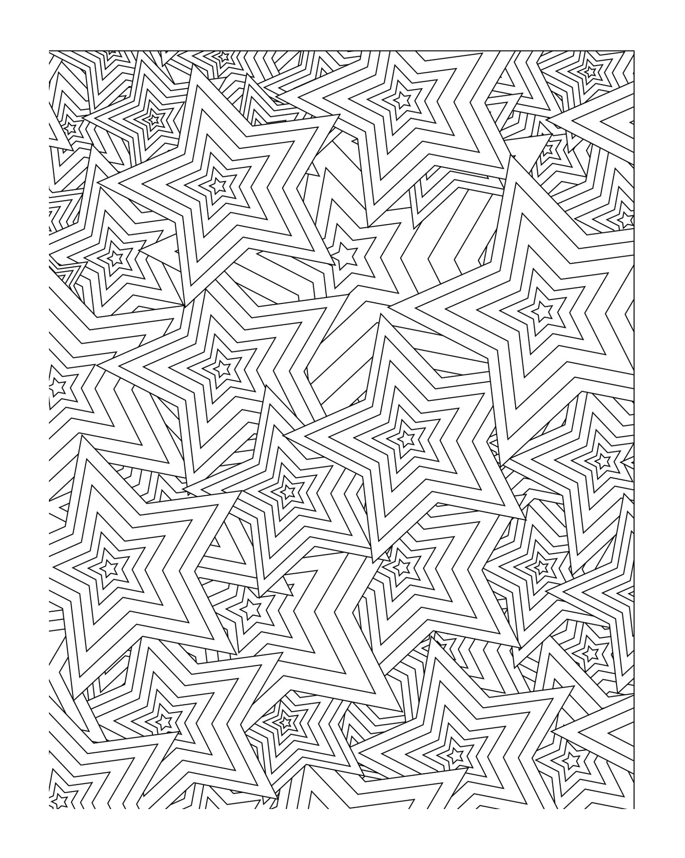  Un patrón de estrellas en forma de mandala 