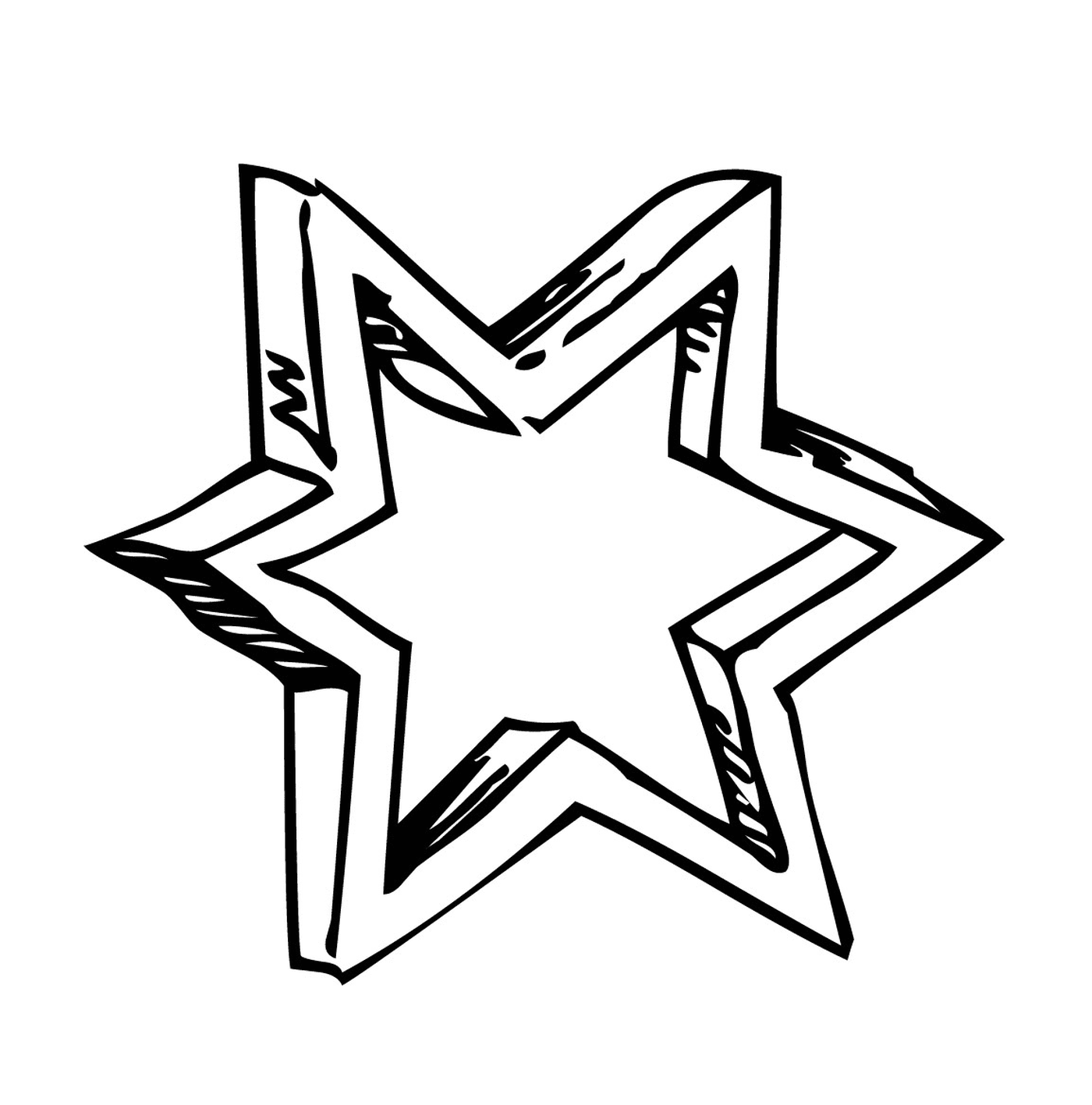 An easy to achieve 3D star 