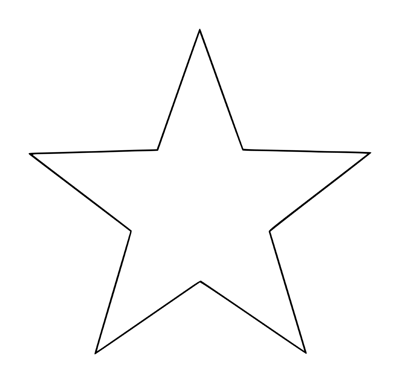  An easy-to-make 5-branch star for children 