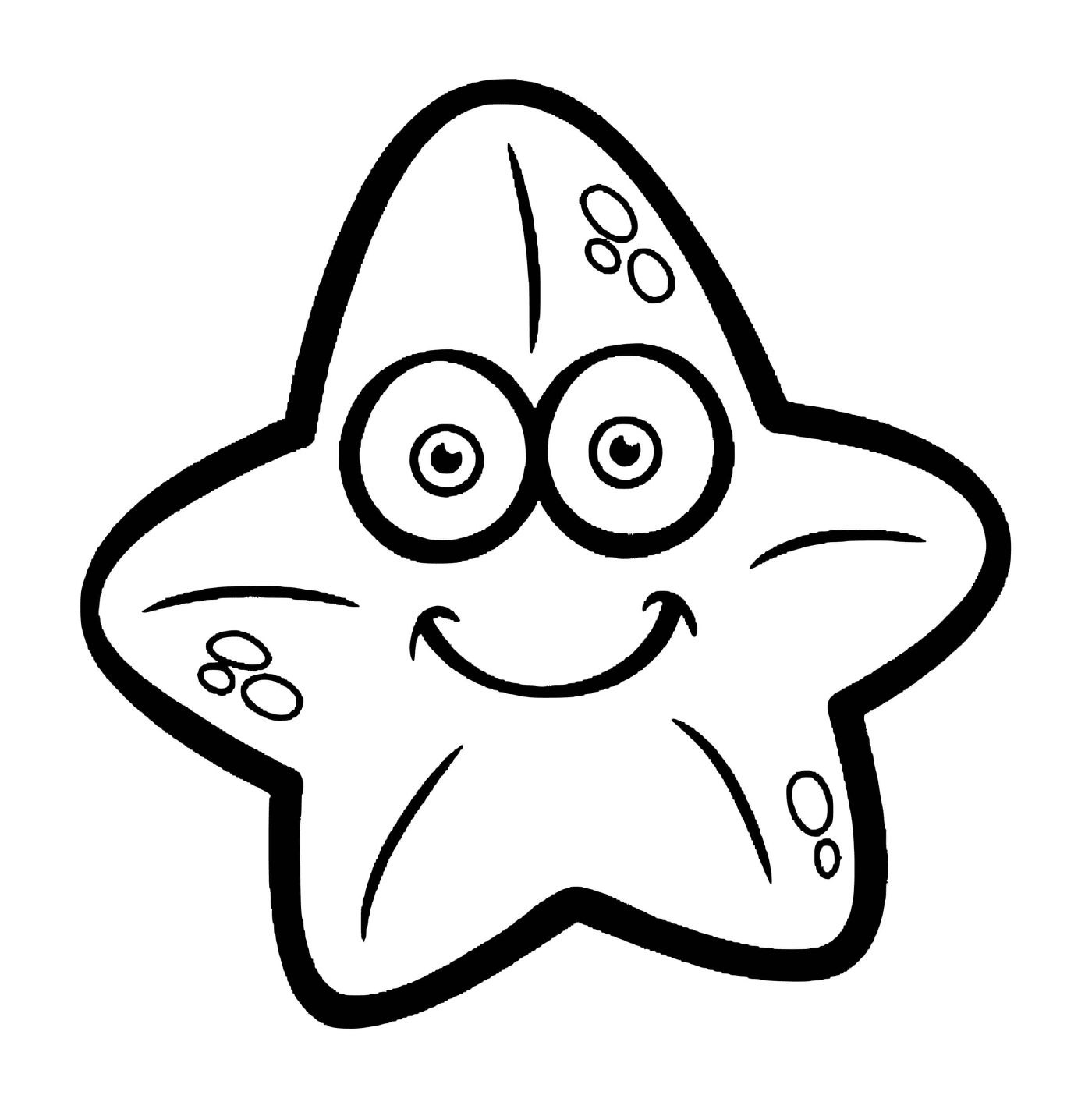  A smiling star of the sea for children 