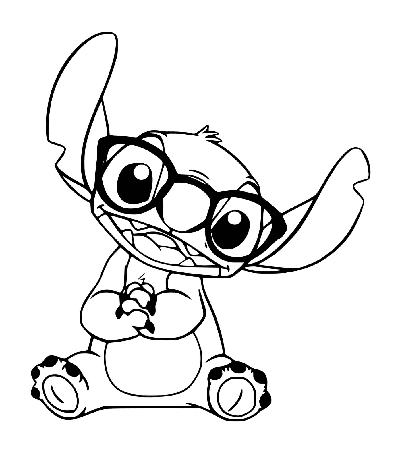  Stitch with new glasses 