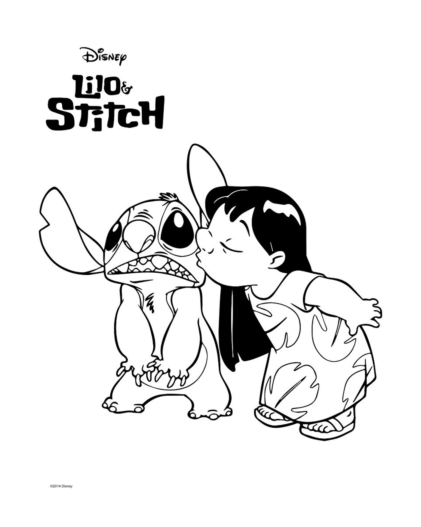  Lilo kisses Stitch 