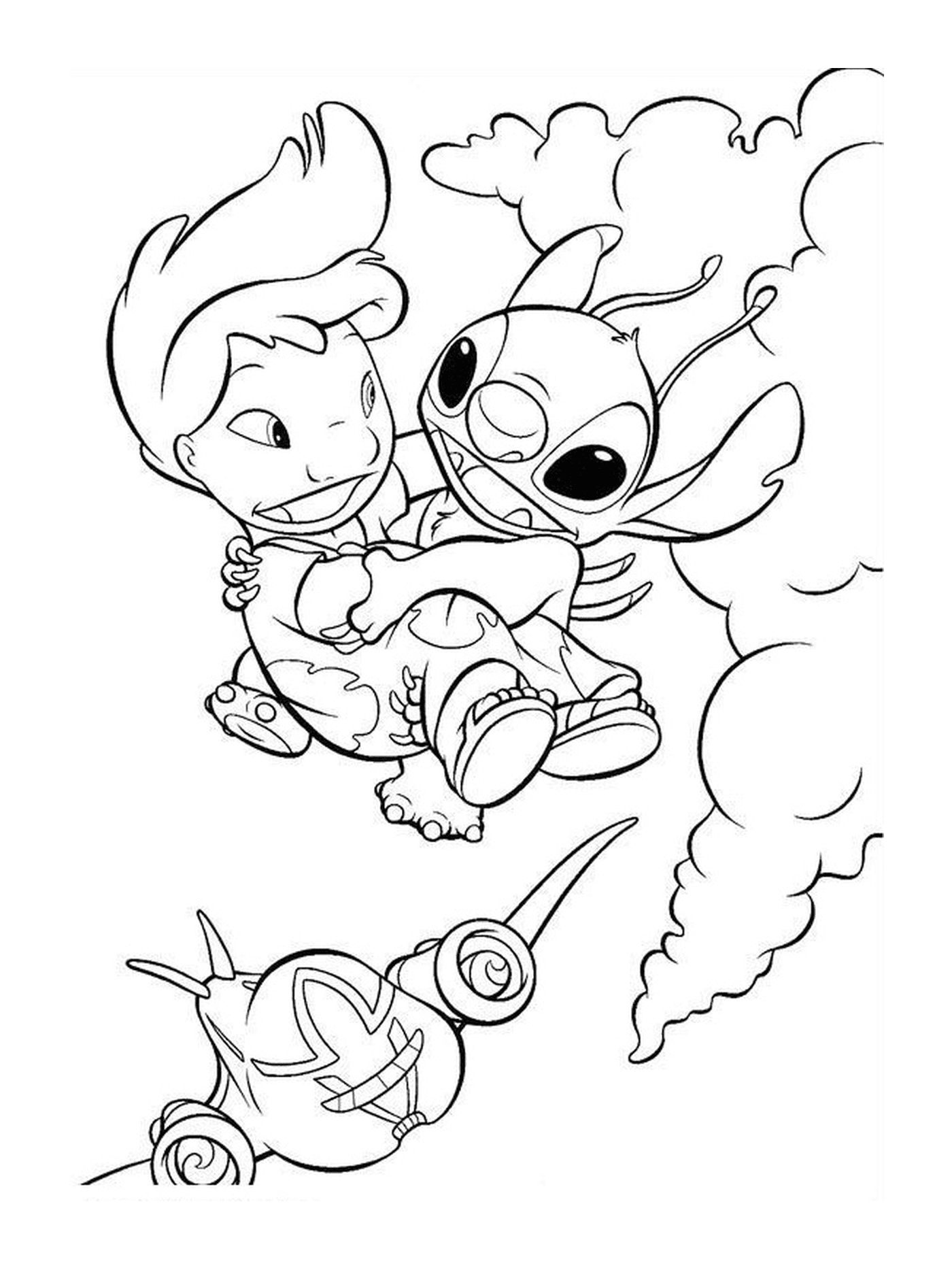 Lilo e Stitch nell'aria 