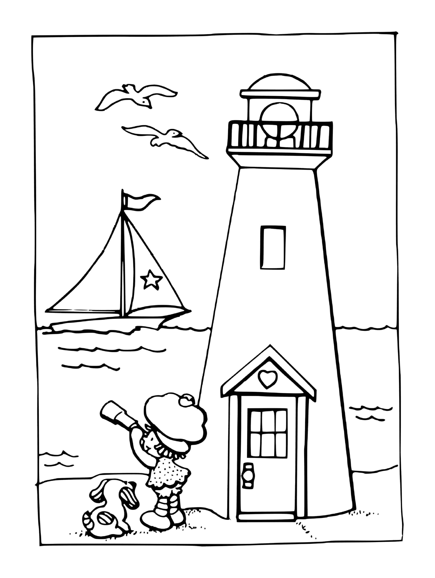  Charlotte aux Fraises near a picturesque lighthouse 