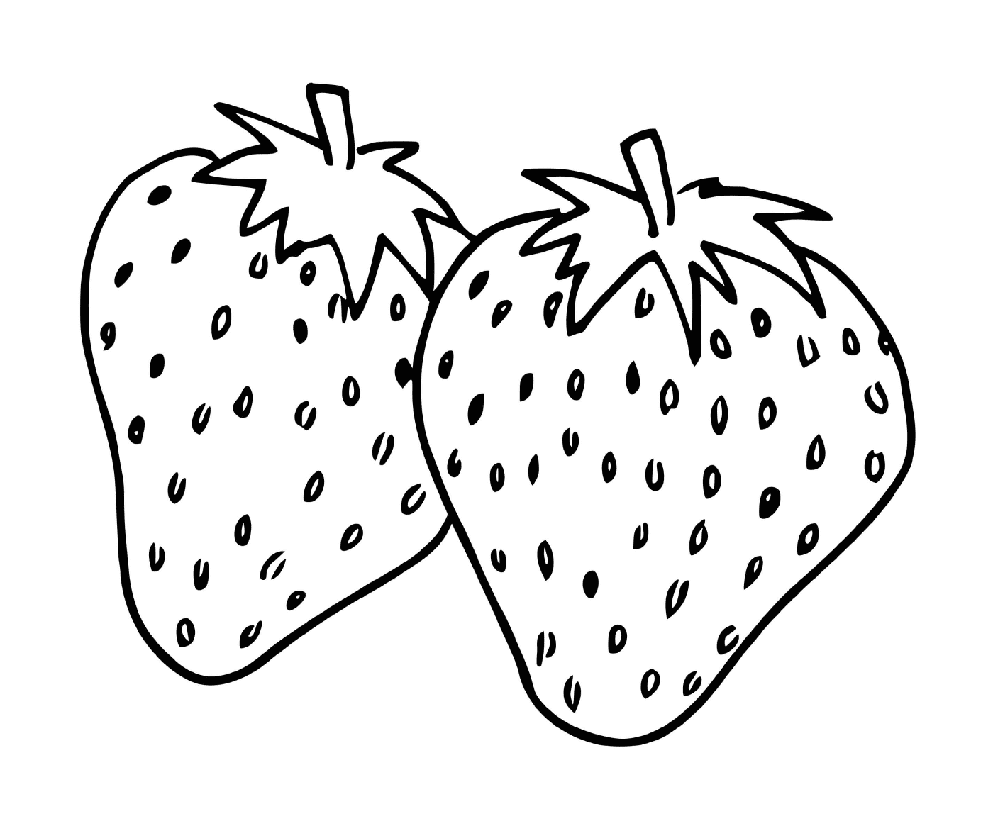  Two strawberries 