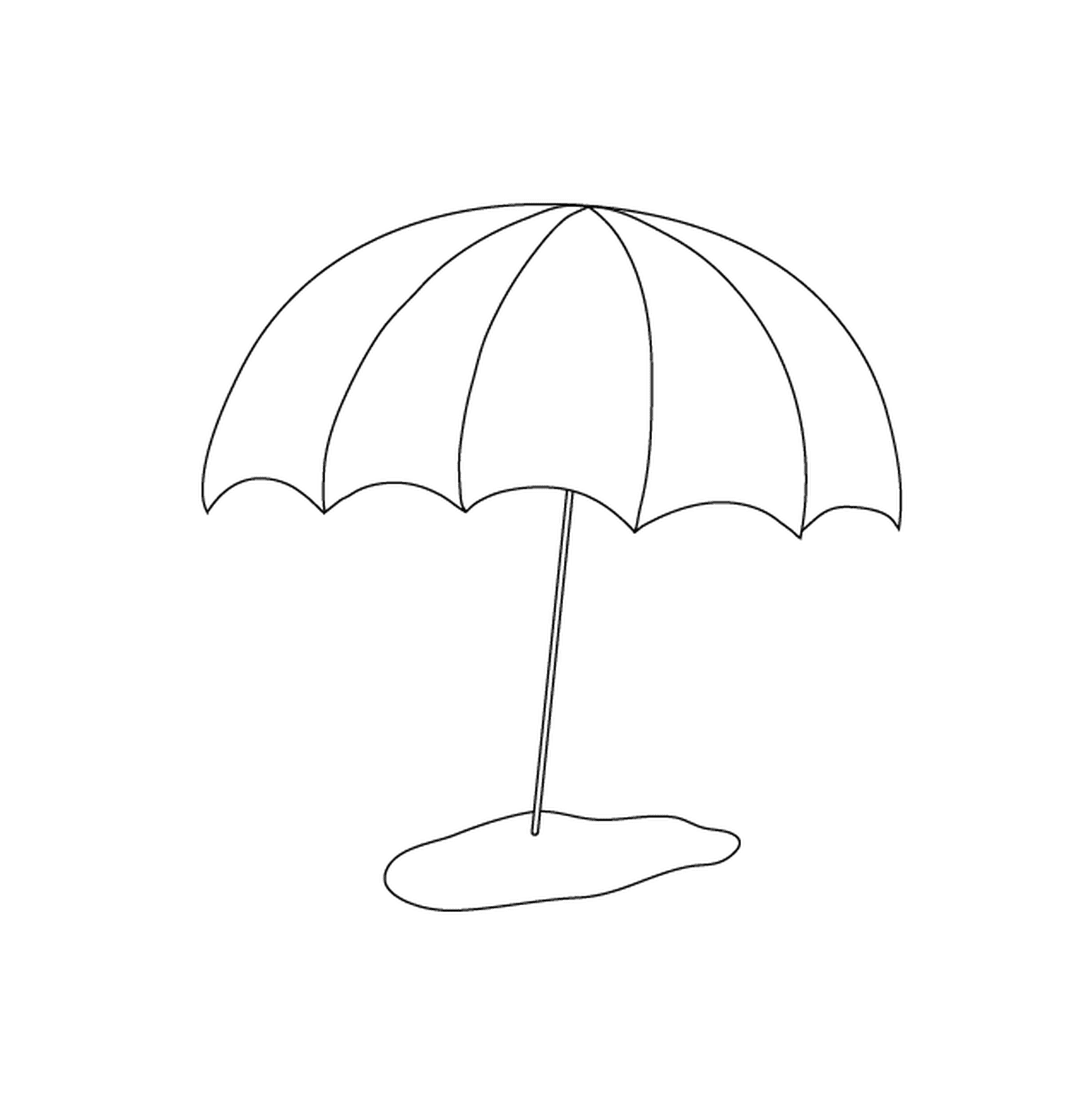  A beach umbrella for a holiday 