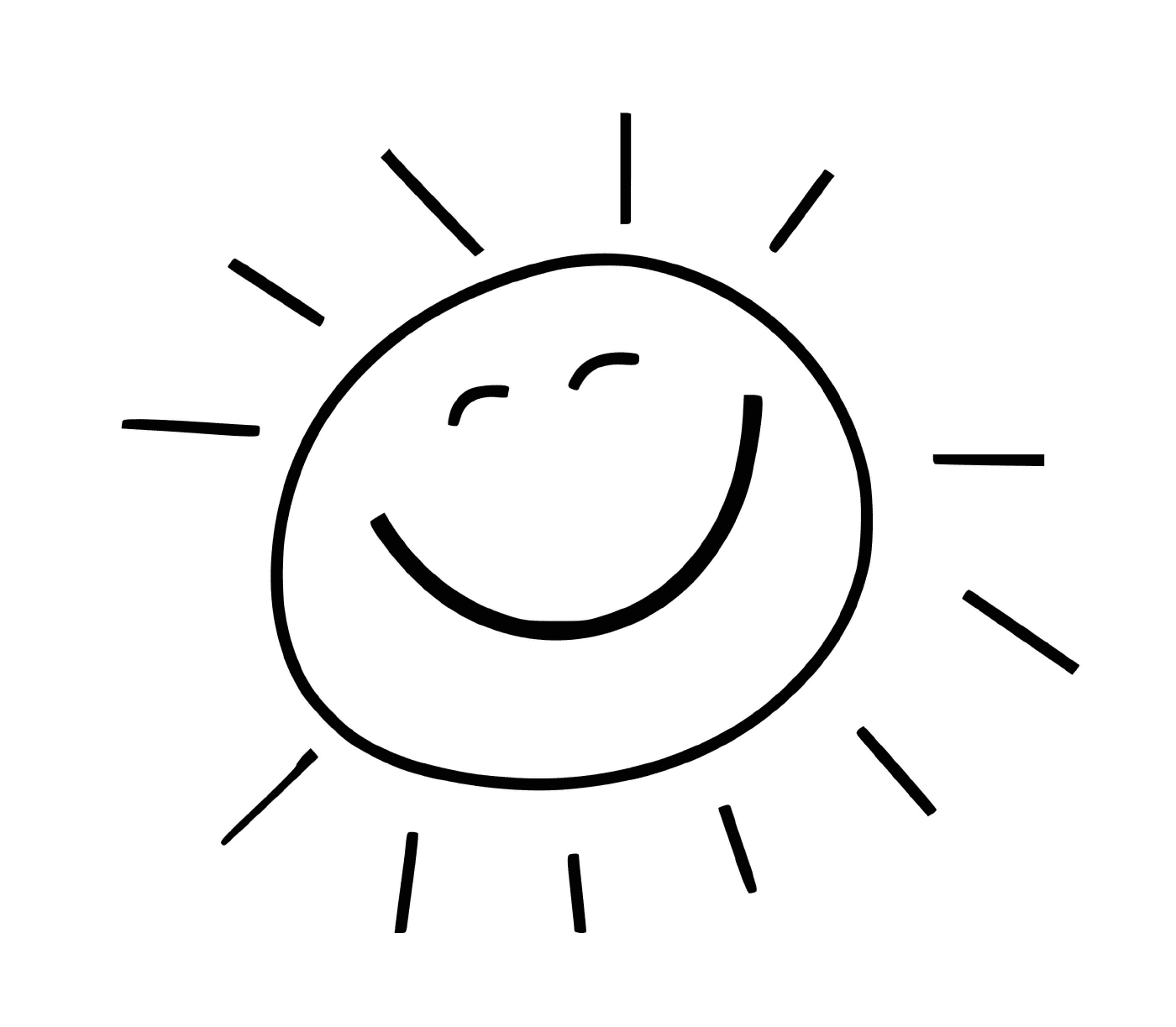  Simple smiling sun 