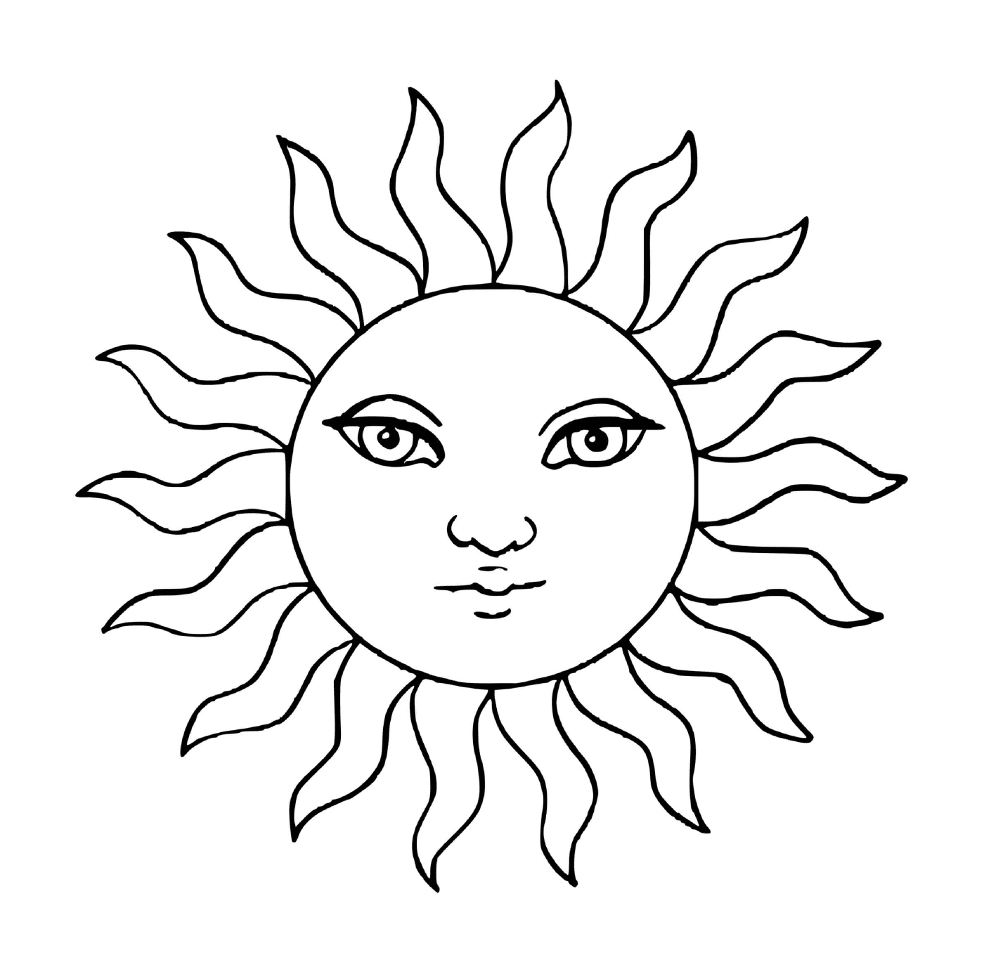  Sun in circle 
