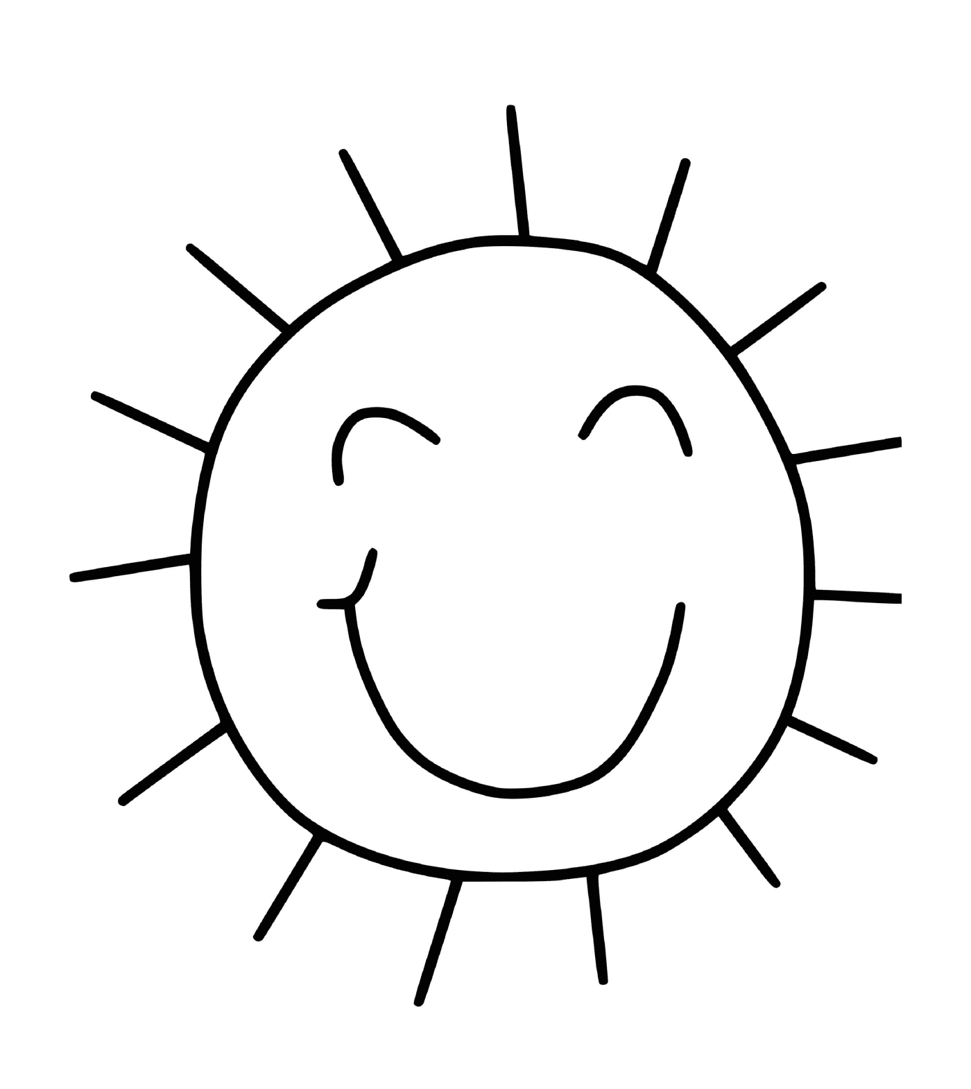  Солнце - простой любительский стиль 
