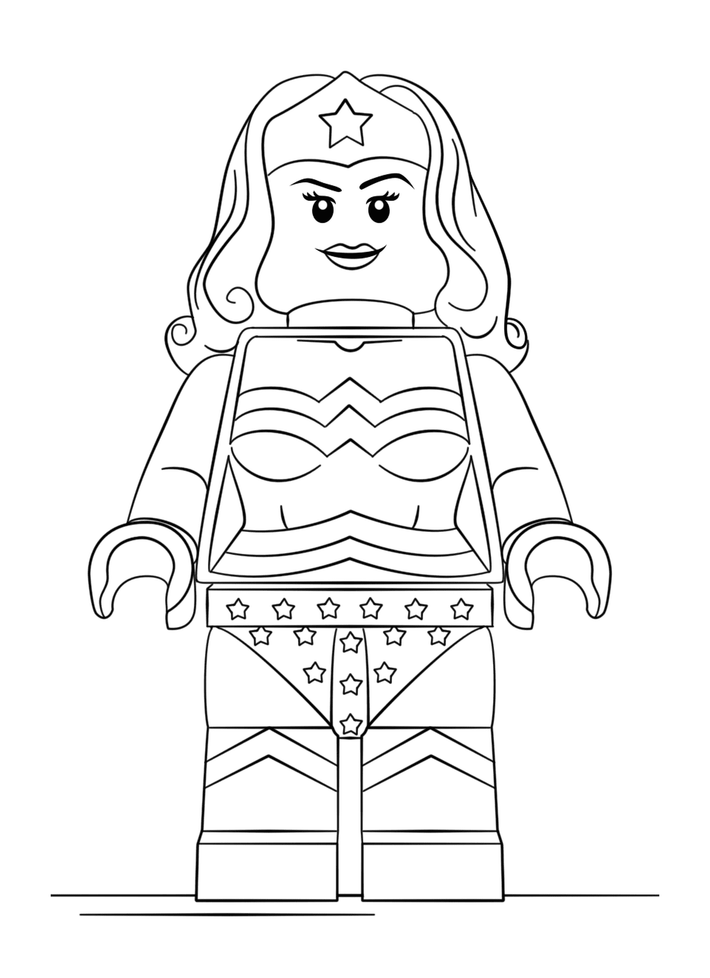  Лего Чудо-женщина супергерой 