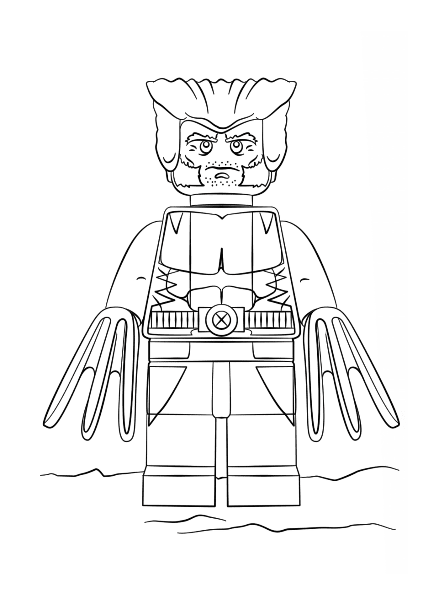  Lego Wolverine super eroe 