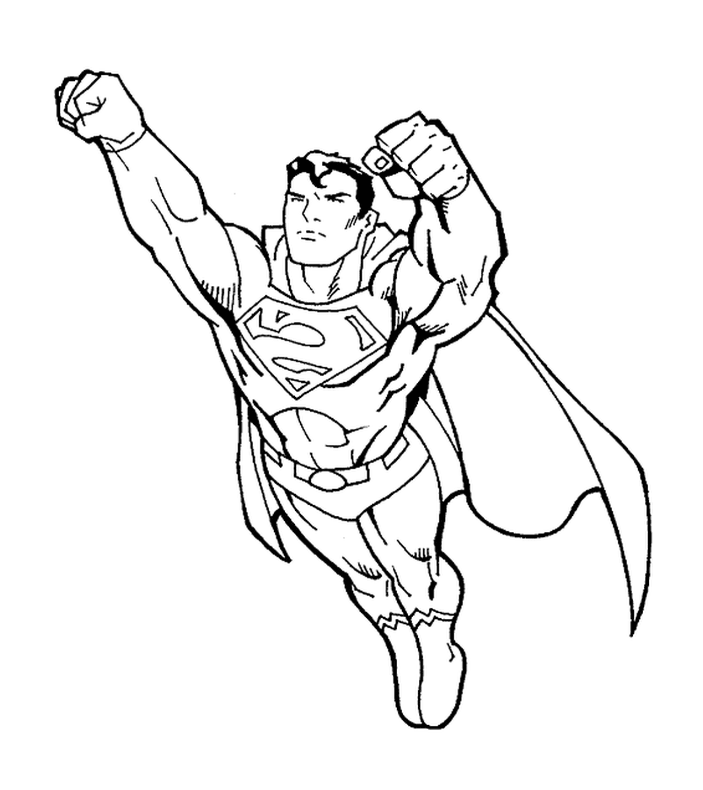  Superman, fists forward 