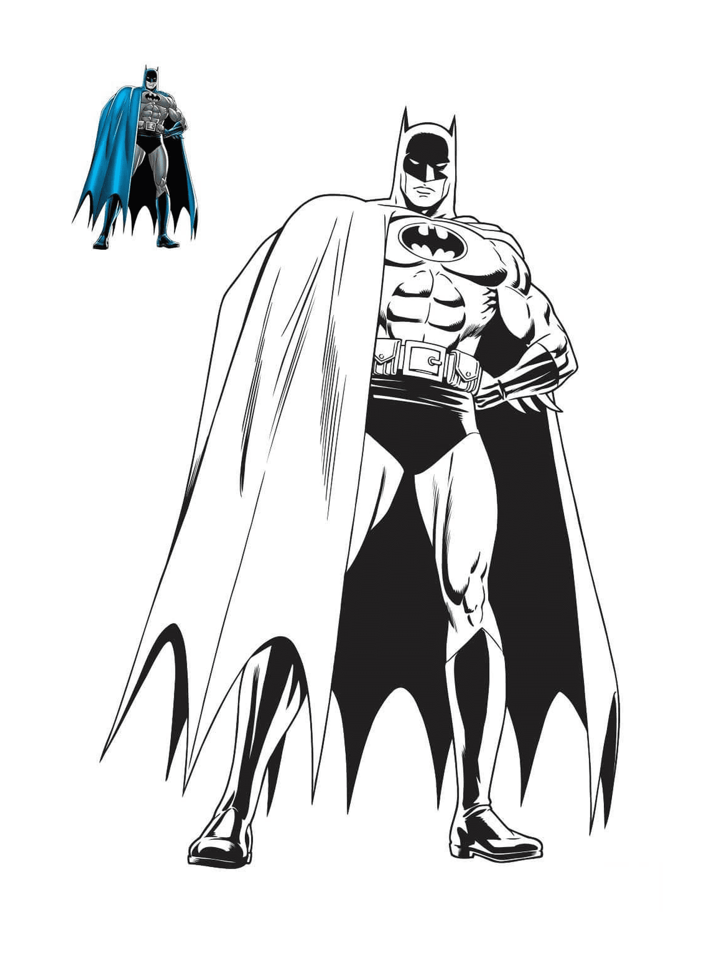  Batman's standing up 