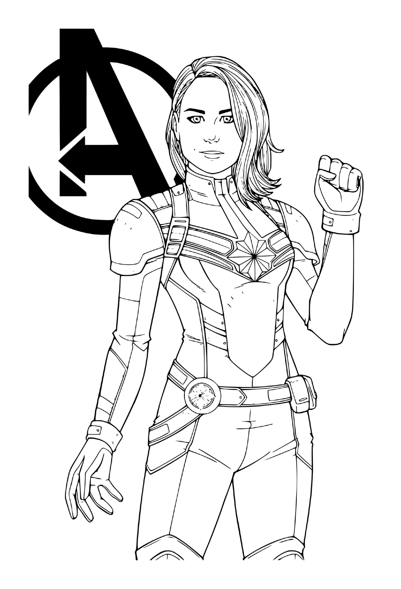  Super heroine Captain Marvel by Jamie FayX 