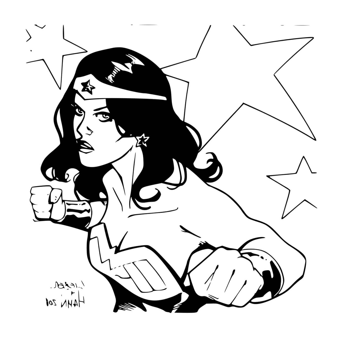  Super heroine Wonder Woman by David Hahn and Steve Liber 