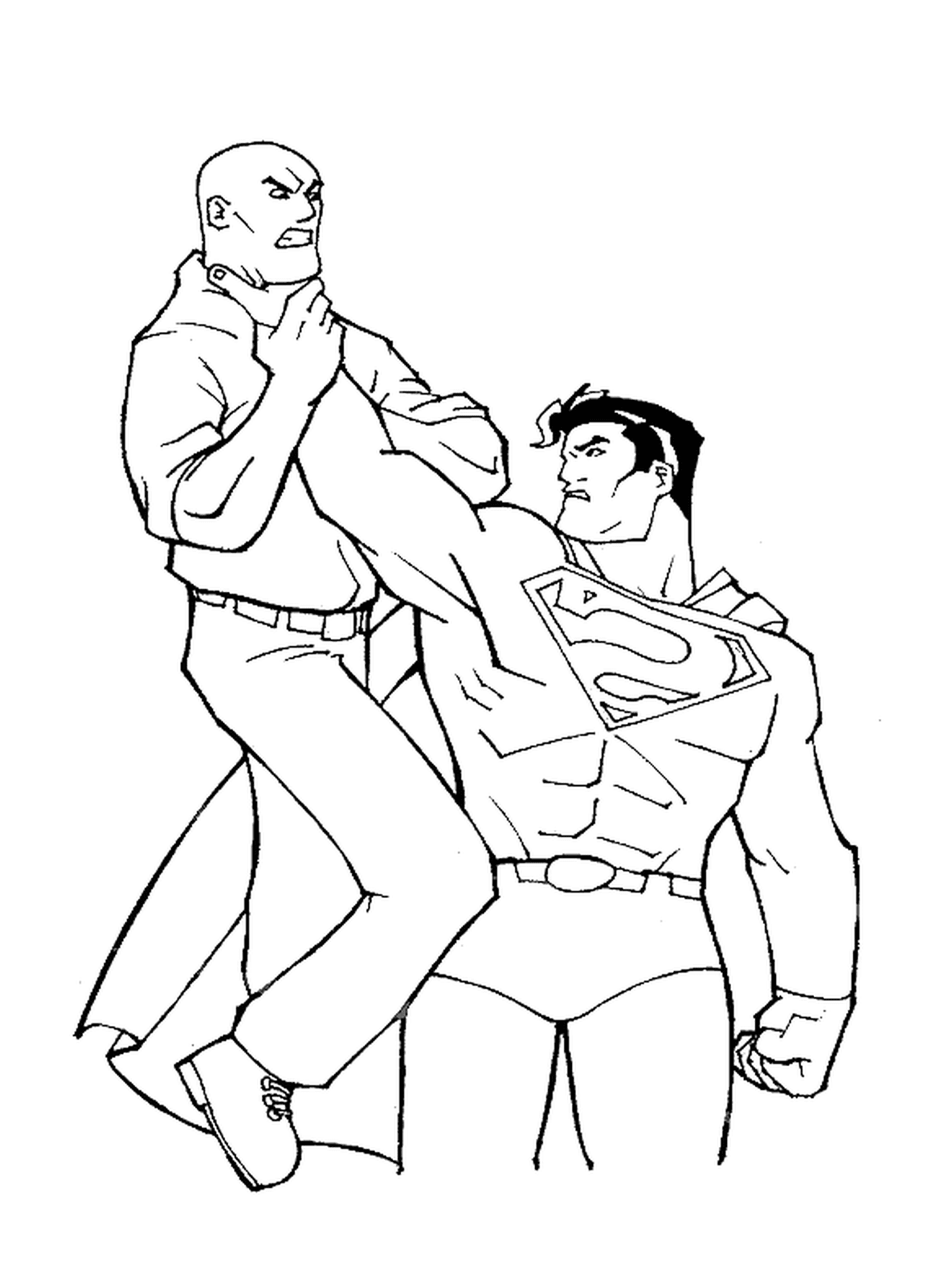  Superman stoppt einen Banditen 